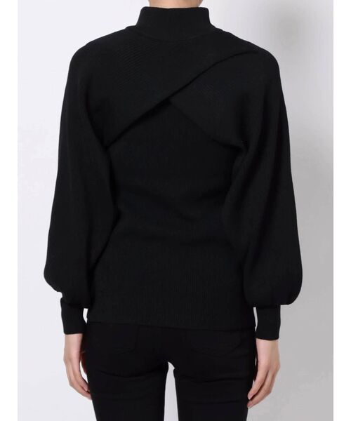 LAGUNAMOON（ラグナムーン）の「2WAYボレロレイヤードニットプルオーバー（ニット/セーター・レディース・ブラック/カーキ・FREE）」の5枚目の写真