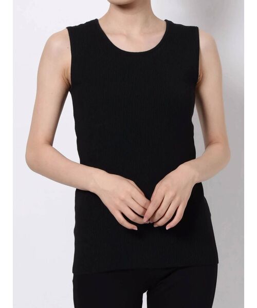 LAGUNAMOON（ラグナムーン）の「2WAYボレロレイヤードニットプルオーバー（ニット/セーター・レディース・ブラック/カーキ・FREE）」の9枚目の写真