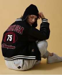 AVIREX（アヴィレックス）の「【WEB&DEPOT限定】スクーカム ヴァーシティ ジャケット/SKOOKUM VARSITY JACKET/アヴィレックス/AVIREX（スタジャン・メンズ）」