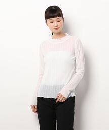 RETRO GIRL | シアーハイネックカットソー(Tシャツ/カットソー)