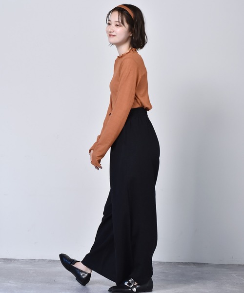 RETRO GIRL（レトロガール）の「シアーハイネックカットソー（Tシャツ/カットソー・レディース・オレンジ/ブラック/ホワイト・FREE）」の13枚目の写真