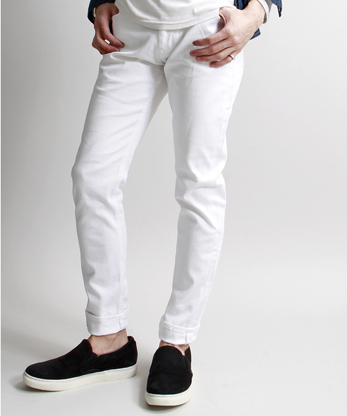 WEGO（ウィゴー）の「WEGO/カツラギストレッチスキニーパンツ（その他パンツ・メンズ・ロイヤルブルー/ブラック/ワイン/ホワイト・LARGE/MEDIUM/SMALL）」の2枚目の写真