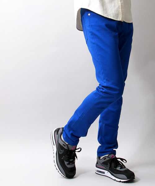 WEGO（ウィゴー）の「WEGO/カツラギストレッチスキニーパンツ（その他パンツ・メンズ・ロイヤルブルー/ブラック/ワイン/ホワイト・LARGE/MEDIUM/SMALL）」の4枚目の写真