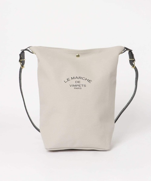URBAN RESEARCH DOORS(アーバンリサーチドアーズ)の「【WEB限定】URBAN RESEARCH DOORS SELECT レザーキャンバスショルダー(ショルダーバッグ・レディース・ブラック/グレー/アイボリー・ONE)」の7枚目の写真