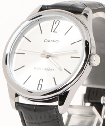 CASIO カシオ / アナログ腕時計 クォーツ レザー調バンド ラウンドフェイス 日常生活防水 ユニセックス //// MTP レザーシリーズ