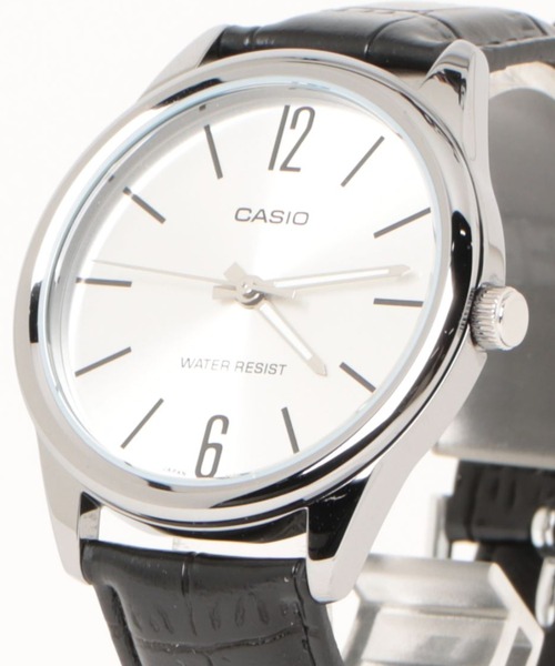 CASIO(カシオ)の「CASIO カシオ / アナログ腕時計 クォーツ レザー調バンド ラウンドフェイス 日常生活防水 ユニセックス //// MTP レザーシリーズ(アナログ腕時計・メンズ・ブラウン/シルバー/ブラウン系その他/シルバー系その他/ブラック×シルバー/ブラック×ゴールド/シルバー×ブラック/ブラック×ブラック/シルバー系その他2・FREE)」の8枚目の写真