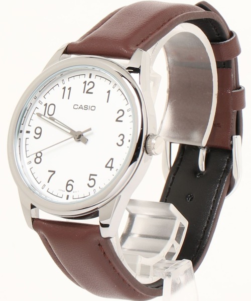 CASIO(カシオ)の「CASIO カシオ / アナログ腕時計 クォーツ レザー調バンド ラウンドフェイス 日常生活防水 ユニセックス //// MTP レザーシリーズ(アナログ腕時計・メンズ・ブラウン/シルバー/ブラウン系その他/シルバー系その他/ブラック×シルバー/ブラック×ゴールド/シルバー×ブラック/ブラック×ブラック/シルバー系その他2・FREE)」の20枚目の写真