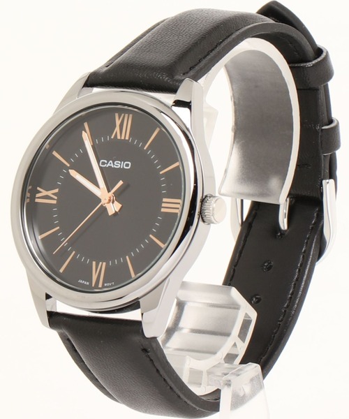 CASIO(カシオ)の「CASIO カシオ / アナログ腕時計 クォーツ レザー調バンド ラウンドフェイス 日常生活防水 ユニセックス //// MTP レザーシリーズ(アナログ腕時計・メンズ・ブラウン/シルバー/ブラウン系その他/シルバー系その他/ブラック×シルバー/ブラック×ゴールド/シルバー×ブラック/ブラック×ブラック/シルバー系その他2・FREE)」の10枚目の写真