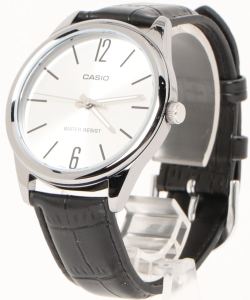 CASIO(カシオ)の「CASIO カシオ / アナログ腕時計 クォーツ レザー調バンド ラウンドフェイス 日常生活防水 ユニセックス //// MTP レザーシリーズ(アナログ腕時計・メンズ・ブラウン/シルバー/ブラウン系その他/シルバー系その他/ブラック×シルバー/ブラック×ゴールド/シルバー×ブラック/ブラック×ブラック/シルバー系その他2・FREE)」の11枚目の写真