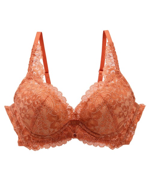 mignon la vie a duex(ミニヨン ラヴィアドゥ)の「ブラジャー インフィオラーレ 総レース 下着 BCDEFG(ブラジャー・レディース・ネイビー/グレー/オレンジ・B70/C70/D70/B75/C65/C75/D65/D75/E65/E70/E75/F65/F70/F75/G65/G70/G75)」の21枚目の写真