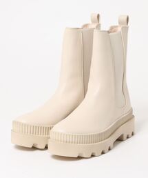 Fabby fabby | シンプルサイドゴアタンクソールコンバットショートブーツ(ブーツ)