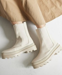 Fabby fabby | シンプルサイドゴアタンクソールコンバットショートブーツ(ブーツ)