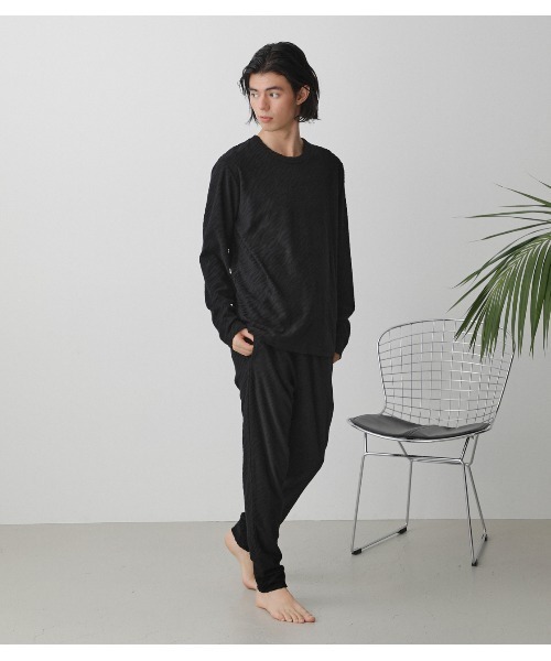 AZUL by moussy（アズールバイマウジー）の「T/H ZEBRA PILE PANTS/ゼブラパイルパンツ（その他パンツ・メンズ・グレー/ブラック・MEDIUM/LARGE）」の5枚目の写真