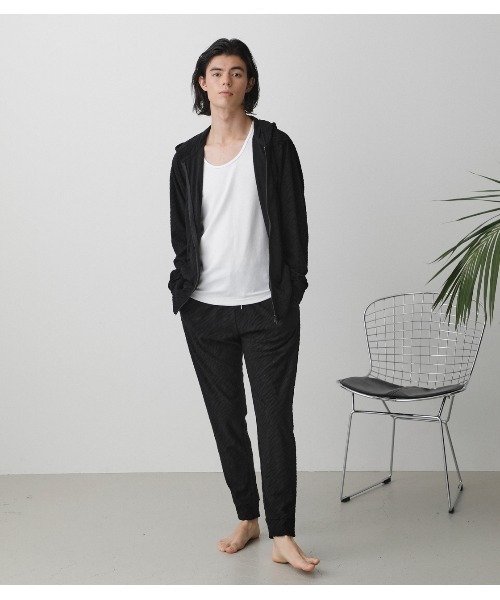 AZUL by moussy（アズールバイマウジー）の「T/H ZEBRA PILE PANTS/ゼブラパイルパンツ（その他パンツ・メンズ・グレー/ブラック・MEDIUM/LARGE）」の6枚目の写真