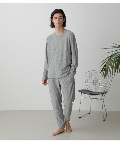 AZUL by moussy（アズールバイマウジー）の「T/H ZEBRA PILE PANTS/ゼブラパイルパンツ（その他パンツ・メンズ・グレー/ブラック・MEDIUM/LARGE）」の14枚目の写真