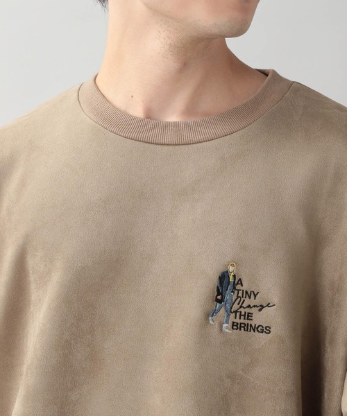 RAGEBLUE（レイジブルー）の「カットスウェード/ワンポイント刺繍クルー/214703（スウェット・メンズ・ホワイト/ライトブルー/ブラック/キャメル/オレンジ系その他/ダークグリーン/ブルー・MEDIUM/LARGE）」の20枚目の写真