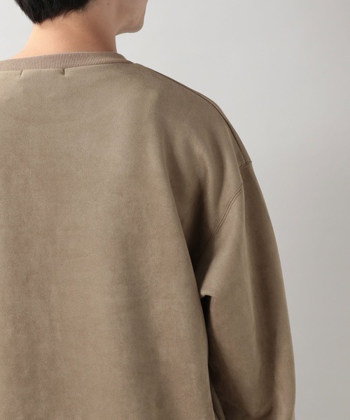 RAGEBLUE（レイジブルー）の「カットスウェード/ワンポイント刺繍クルー/214703（スウェット・メンズ・ホワイト/ライトブルー/ブラック/キャメル/オレンジ系その他/ダークグリーン/ブルー・MEDIUM/LARGE）」の9枚目の写真