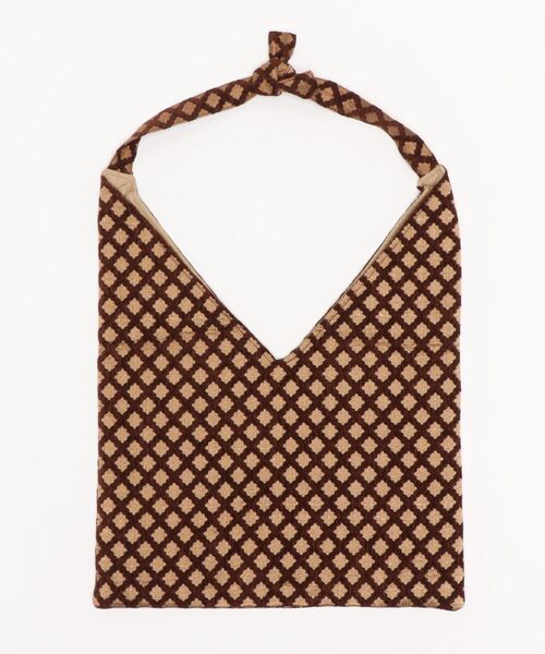 human woman（ヒューマンウーマン）の「BAGMATI　ジャガードバッグ（トートバッグ・レディース・クリアブラウン/グリーン系その他4・ﾌﾘ-）」の13枚目の写真