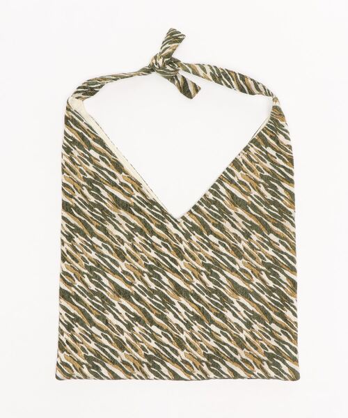 human woman（ヒューマンウーマン）の「BAGMATI　ジャガードバッグ（トートバッグ・レディース・クリアブラウン/グリーン系その他4・ﾌﾘ-）」の14枚目の写真