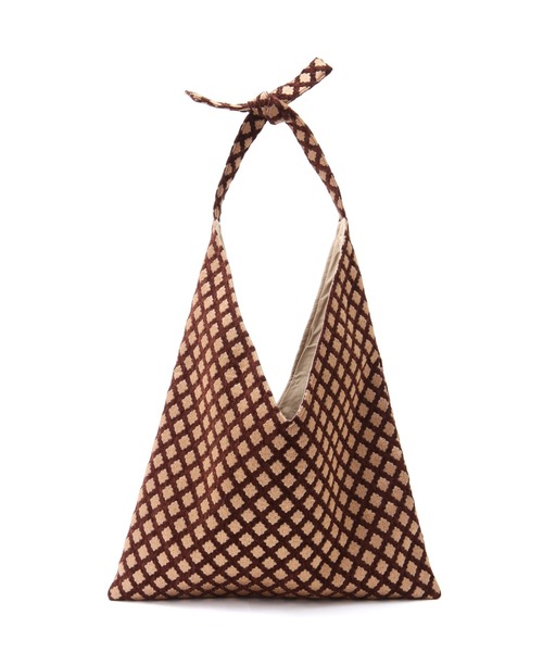 human woman（ヒューマンウーマン）の「BAGMATI　ジャガードバッグ（トートバッグ・レディース・クリアブラウン/グリーン系その他4・ﾌﾘ-）」の11枚目の写真