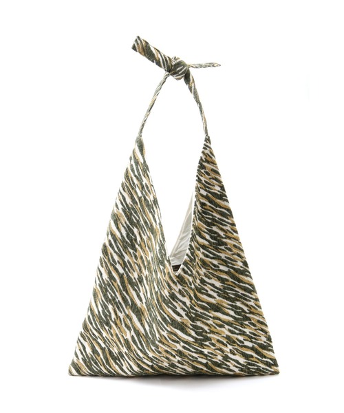 human woman（ヒューマンウーマン）の「BAGMATI　ジャガードバッグ（トートバッグ・レディース・クリアブラウン/グリーン系その他4・ﾌﾘ-）」の12枚目の写真