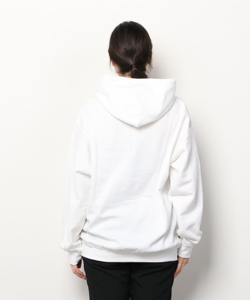 MANASTASH(マナスタッシュ)の「MANASTASH/マナスタッシュ W's SMILE EMB HOODIE ウィメンズスマイルエンブレムフーディー パーカー(パーカー・レディース・ホワイト/ブラック/ダークグリーン・MEDIUM)」の12枚目の写真