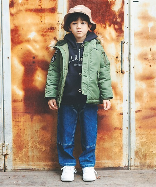 XLARGE KIDS(エクストララージキッズ)の「ペインターパンツ(その他パンツ・キッズ・ネイビー/ブラウン・90cm/110cm/100cm/120cm/130cm/140cm)」の2枚目の写真