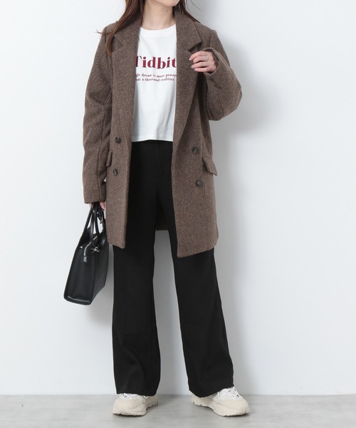 Heather（ヘザー）の「スリムフィットアッタカフレアパンツ　238826（スラックス・レディース・パープル/ベージュ/ブラック/グリーン/ブラウン・M/L/S/XS）」の21枚目の写真