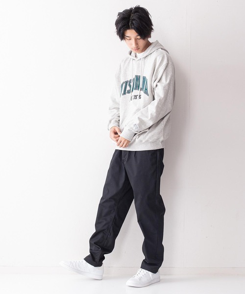 VISION STREET WEAR（ヴィジョンストリートウェア）の「【VISION STREET WEAR／ビジョンストリートウェア】ベロアワッペン裏毛フーディープルパーカー／トレーナー／コットン100％（パーカー・メンズ・チャコールグレー/パープル/グレー/アイボリー/ワイン・MEDIUM/LARGE/X-LARGE）」の20枚目の写真
