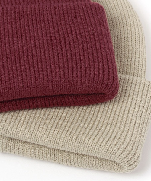 GLOBAL WORK(グローバルワーク)の「洗えるリブニットワッチ ユニ/228806(ニットキャップ/ビーニー・メンズ・ブラック/ベージュ/グレー/ワインレッド/ライトベージュ/ライトグリーン/ネイビー・FREE)」の8枚目の写真