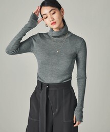 CITY TOKYO | リブタートルネックニットトップ(ニット/セーター)