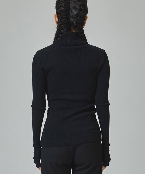 CITY TOKYO（シティトウキョウ）の「リブタートルネックニットトップ（ニット/セーター・レディース・ブラック/ベージュ/グレー・FREE）」の20枚目の写真