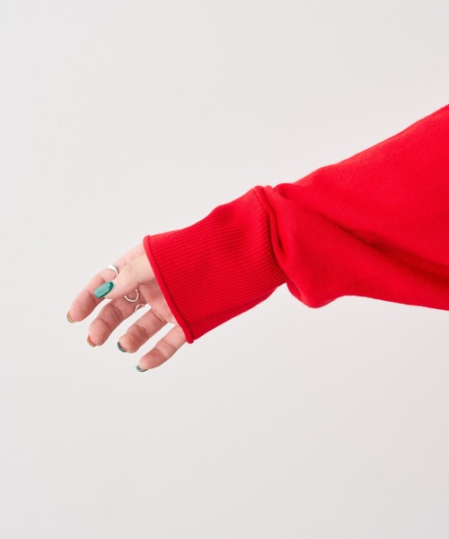 PUAL CE CIN（ピュアルセシン）の「14Gニットカーディガン（カーディガン/ボレロ・レディース・ベージュ/レッド/スミクロ・FREE）」の15枚目の写真