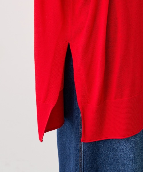 PUAL CE CIN（ピュアルセシン）の「14Gニットカーディガン（カーディガン/ボレロ・レディース・ベージュ/レッド/スミクロ・FREE）」の21枚目の写真