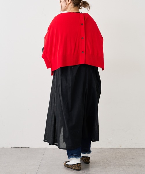 PUAL CE CIN（ピュアルセシン）の「14Gニットカーディガン（カーディガン/ボレロ・レディース・ベージュ/レッド/スミクロ・FREE）」の20枚目の写真