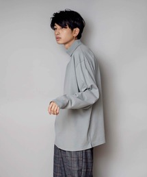【UNIIT/ユニット】NanoTecヘビーウェイト 2WAY タートルモックネック ルーズビッグシルエット ロンT