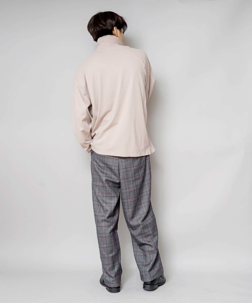 UNIIT(ユニット)の「【UNIIT/ユニット】NanoTecヘビーウェイト 2WAY タートルモックネック ルーズビッグシルエット ロンT(Tシャツ/カットソー・メンズ・ライトベージュ/ライトグレー/チャコールグレー/ネイビー/ライトグリーン・LARGE/MEDIUM/SMALL)」の17枚目の写真