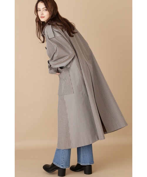 JILL STUART（ジルスチュアート）の「《Exclusive Line》ブロッキングコート（その他アウター・レディース・ブラウン・MEDIUM/SMALL）」の5枚目の写真