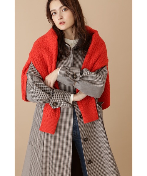 JILL STUART（ジルスチュアート）の「《Exclusive Line》ブロッキングコート（その他アウター・レディース・ブラウン・MEDIUM/SMALL）」の12枚目の写真