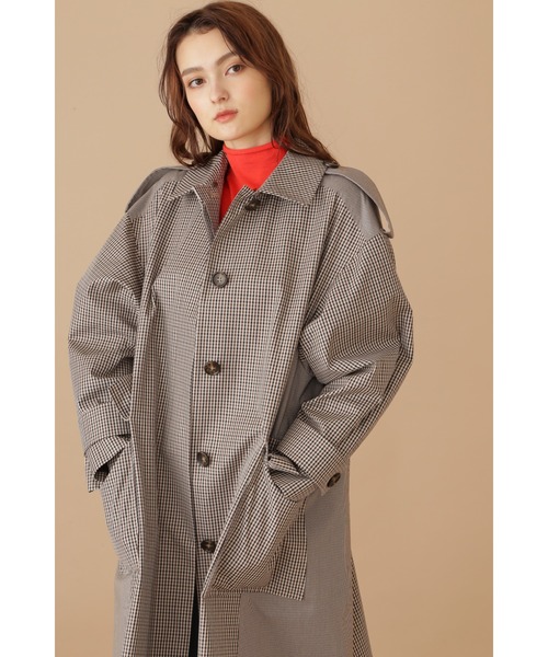 JILL STUART（ジルスチュアート）の「《Exclusive Line》ブロッキングコート（その他アウター・レディース・ブラウン・MEDIUM/SMALL）」の13枚目の写真