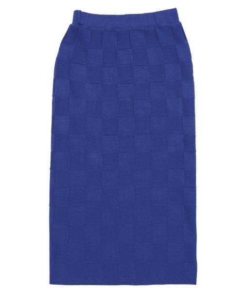 select MOCA(セレクトモカ)の「2021 AW ブロックチェックタイトニットスカート(スカート・レディース・オリーブ/ブルー/ブラック・FREE)」の21枚目の写真