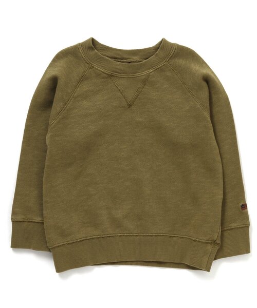 F.O.KIDS（エフオーキッズ）の「ガゼットトレーナー（スウェット・キッズ・ベージュ/チャコール/インディゴブルー/カーキ/オレンジ/パープル・100/90/130/110/120/95/140/80）」の2枚目の写真