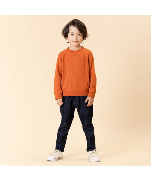 F.O.KIDS（エフオーキッズ）の「ガゼットトレーナー（スウェット・キッズ・ベージュ/チャコール/インディゴブルー/カーキ/オレンジ/パープル・100/90/130/110/120/95/140/80）」の7枚目の写真