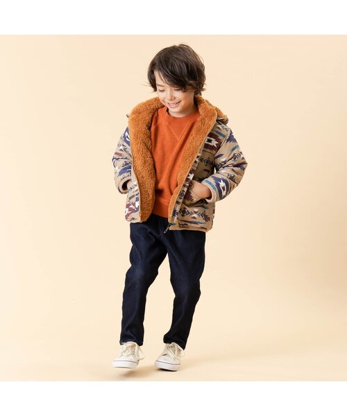 F.O.KIDS（エフオーキッズ）の「ガゼットトレーナー（スウェット・キッズ・ベージュ/チャコール/インディゴブルー/カーキ/オレンジ/パープル・100/90/130/110/120/95/140/80）」の9枚目の写真