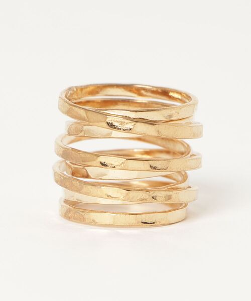 COLOR TOKYO ACCESSORIES（カラートウキョウアクセサリー）の「レイヤード風リング（リング・レディース・シルバー/ゴールド・FREE）」の5枚目の写真