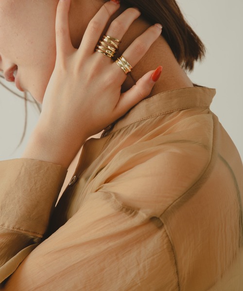 COLOR TOKYO ACCESSORIES（カラートウキョウアクセサリー）の「レイヤード風リング（リング・レディース・シルバー/ゴールド・FREE）」の9枚目の写真