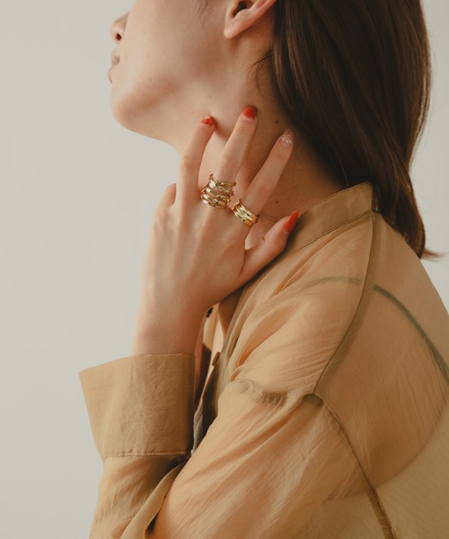 COLOR TOKYO ACCESSORIES（カラートウキョウアクセサリー）の「レイヤード風リング（リング・レディース・シルバー/ゴールド・FREE）」の11枚目の写真