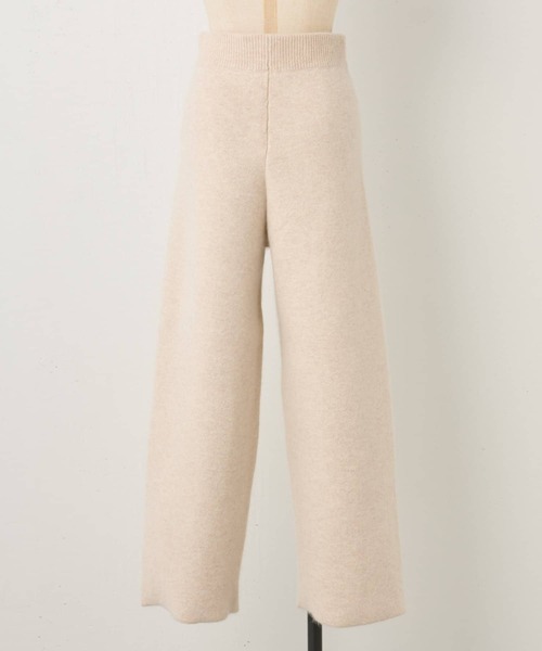 BEARDSLEY（ビアズリー）の「ラクーンダブルフェイスプルオーバーとセットアップで着られる ダブルフェイスパンツ（その他パンツ・レディース・グレー/アイボリー・FREE）」の5枚目の写真