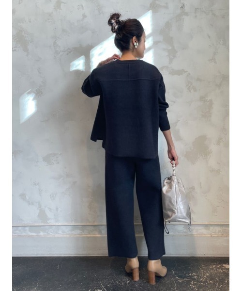 BEARDSLEY（ビアズリー）の「ラクーンダブルフェイスプルオーバーとセットアップで着られる ダブルフェイスパンツ（その他パンツ・レディース・グレー/アイボリー・FREE）」の15枚目の写真