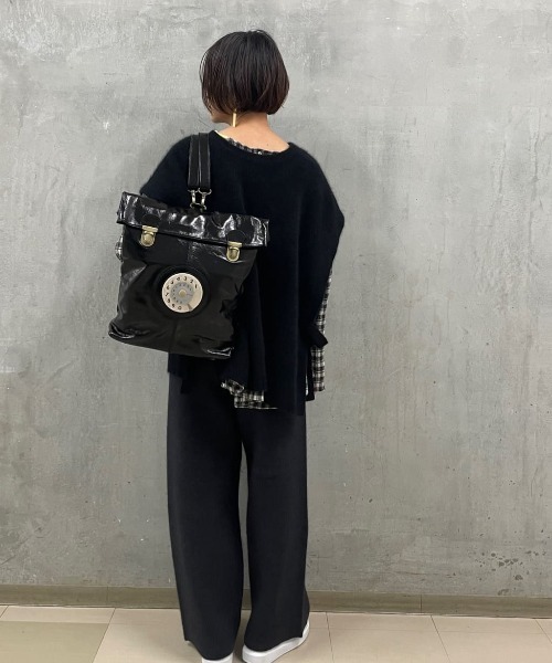 BEARDSLEY（ビアズリー）の「ラクーンダブルフェイスプルオーバーとセットアップで着られる ダブルフェイスパンツ（その他パンツ・レディース・グレー/アイボリー・FREE）」の19枚目の写真